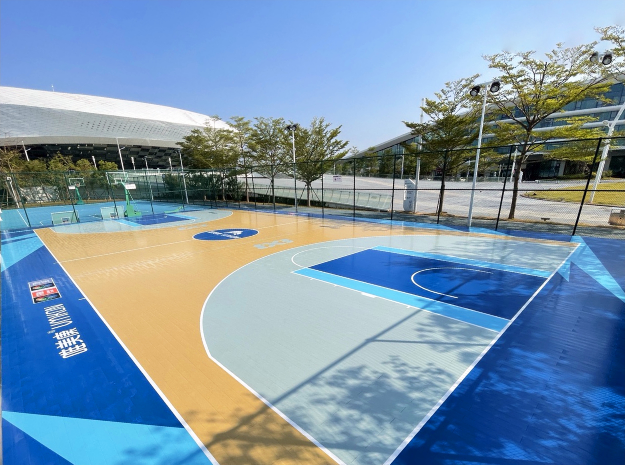 福建晉江第二體育中心戶外籃球場(chǎng)