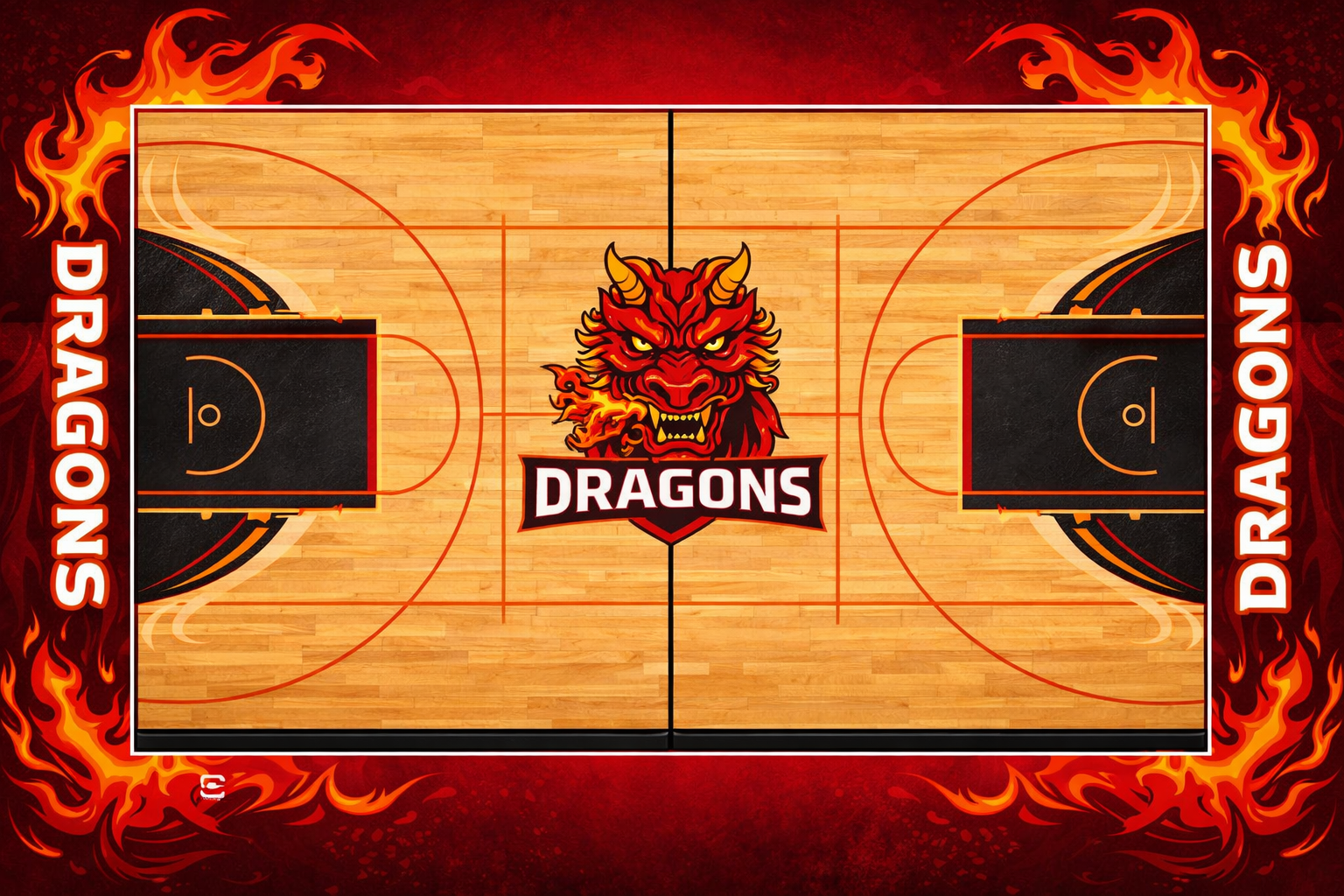 主題定制運(yùn)動(dòng)球場效果圖