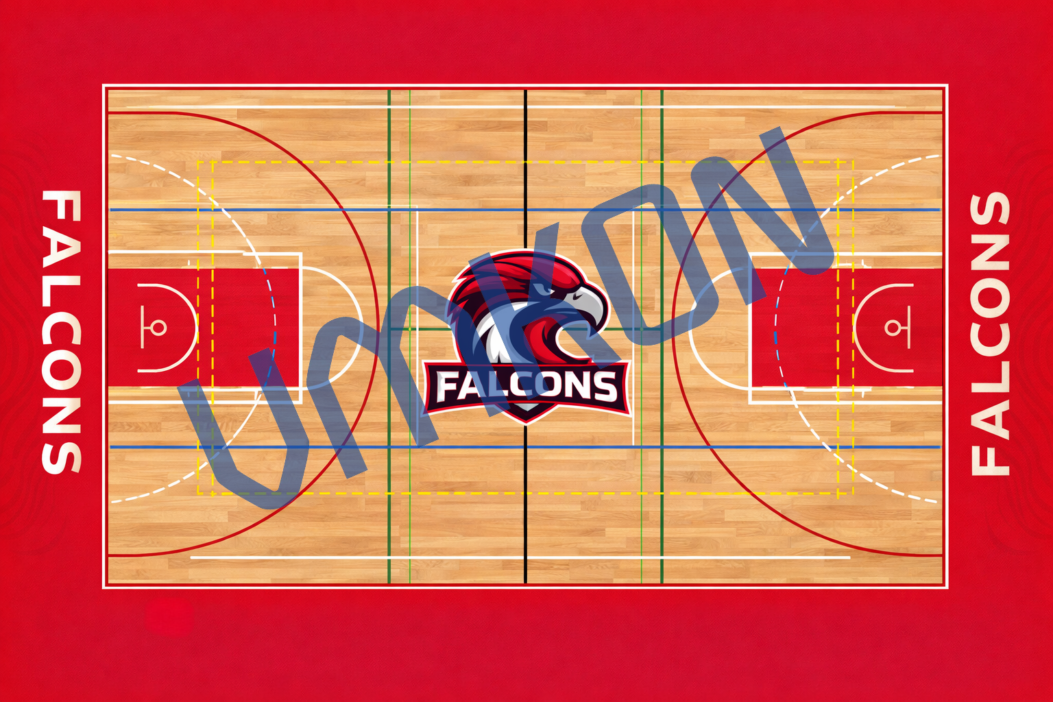 綜合運(yùn)動(dòng)場畫線布局圖